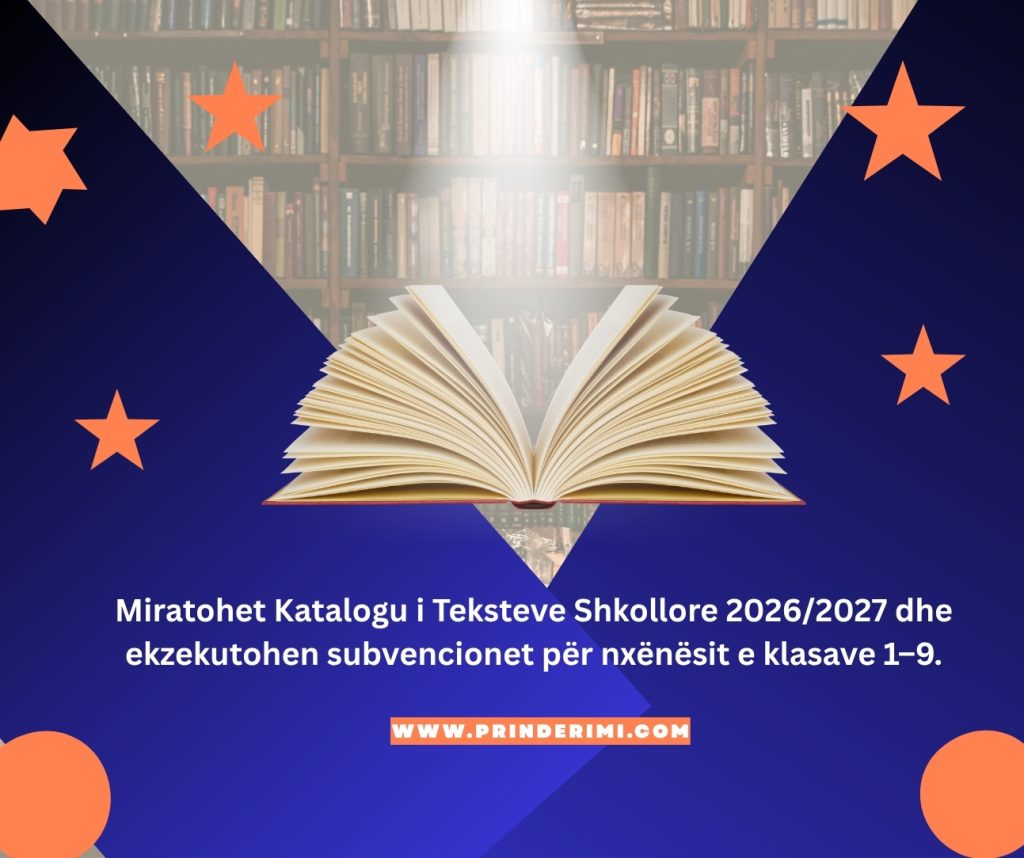 Miratohet Katalogu i Teksteve Shkollore: Ekzekutohen subvencionet për nxënësit e klasave 1–9