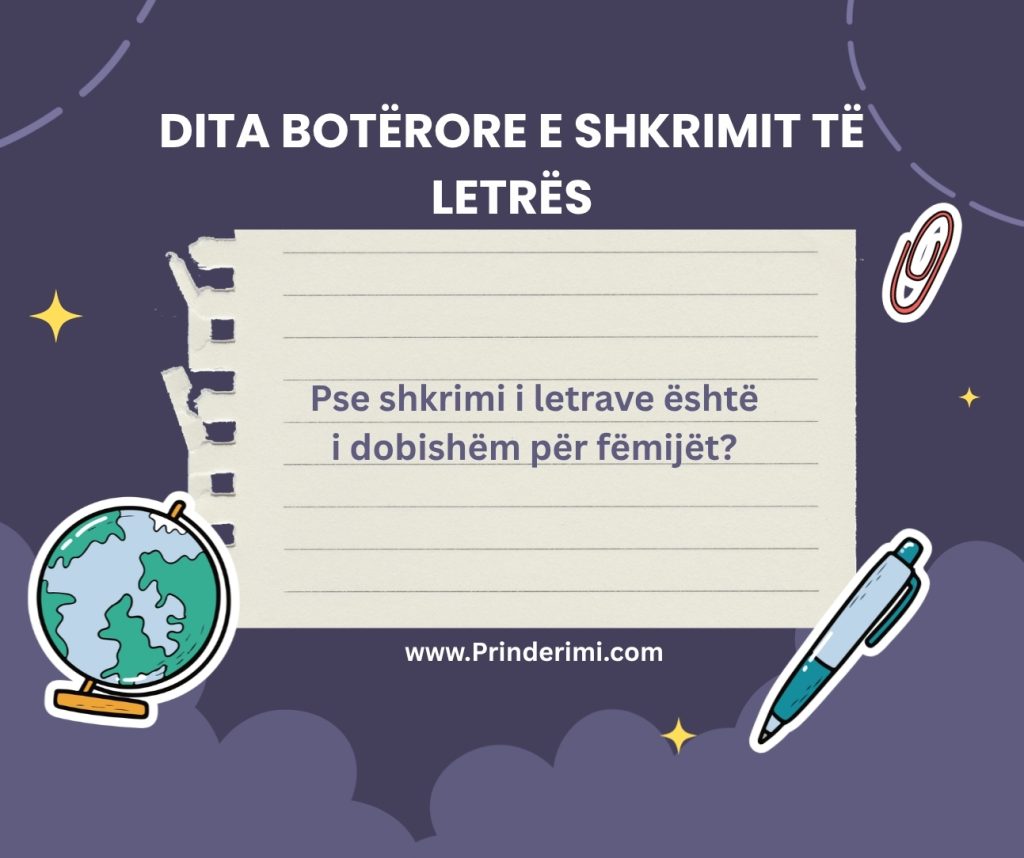 Dita Botërore e Shkrimit të Letrave: Pse fëmijët duhet të shkruajnë më shumë letra